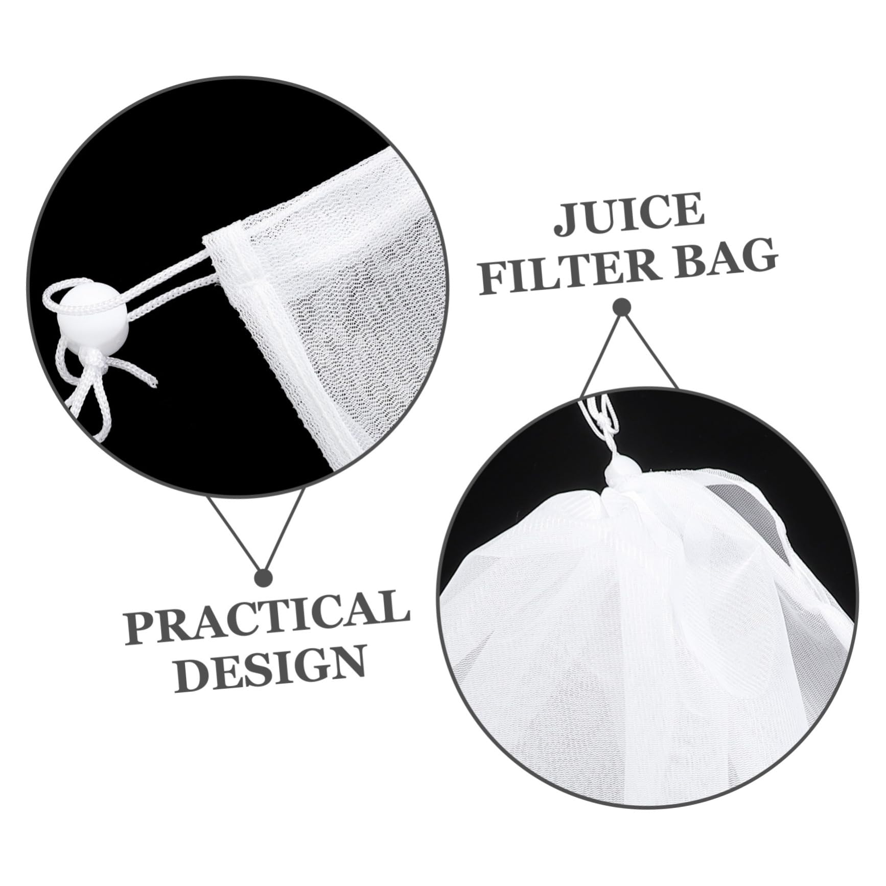 LALADEFIEE Wine Brewing Strainer Bag Reusable Fine Mesh Filter Bag for Juice Nut and Easy to Clean and Use for Homemade Wine
