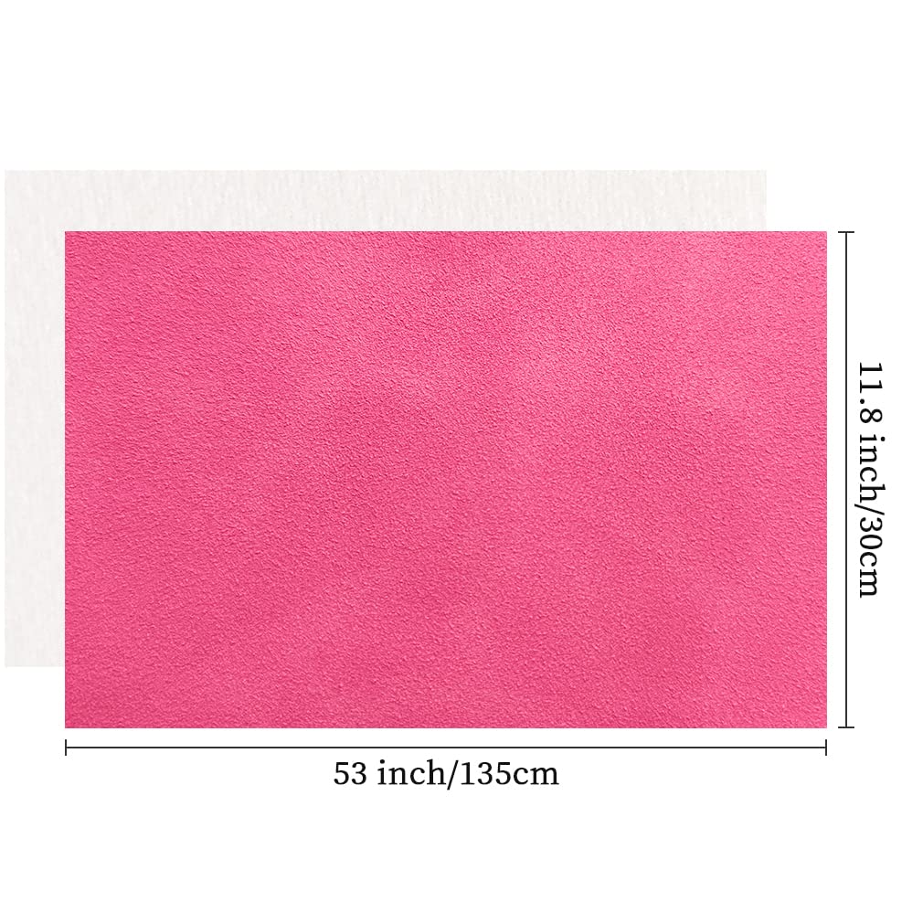 Pink Soft Faux Suede Fabric 30x135cm Synthetic Faux Leather Frosted Leatherette for Hair Bows Earrings Jewelry Making - Image 4