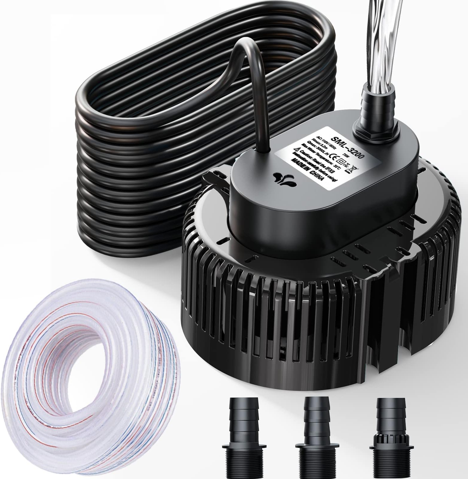 NO.17 Pompa Sommergibile 40 W, 3000 L/h, Per Acquario, Ultra Quiet - Foto 5