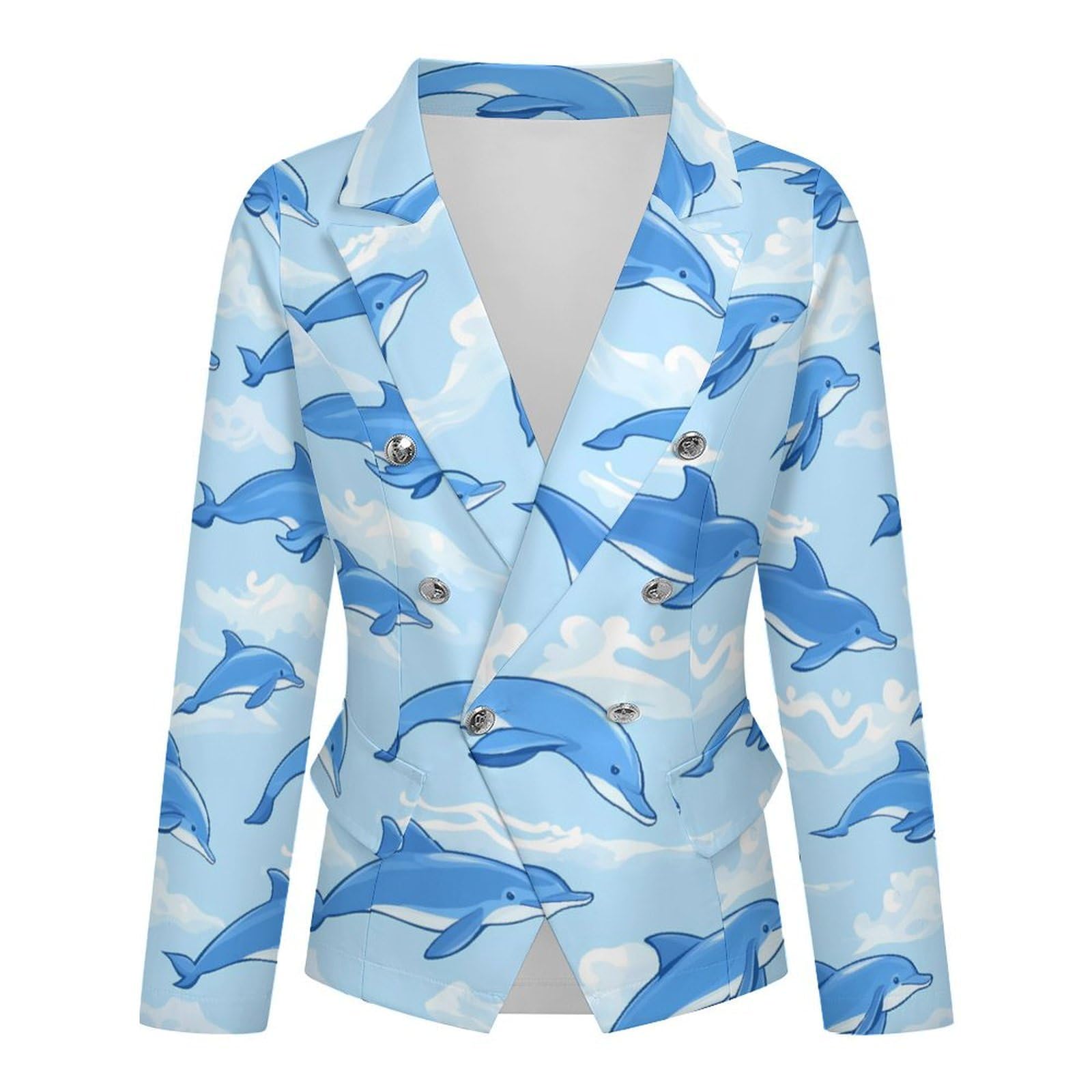 Delfini modello carino casual da donna blazer leggero abiti giacca cappotti per viaggi eventi uso quotidiano