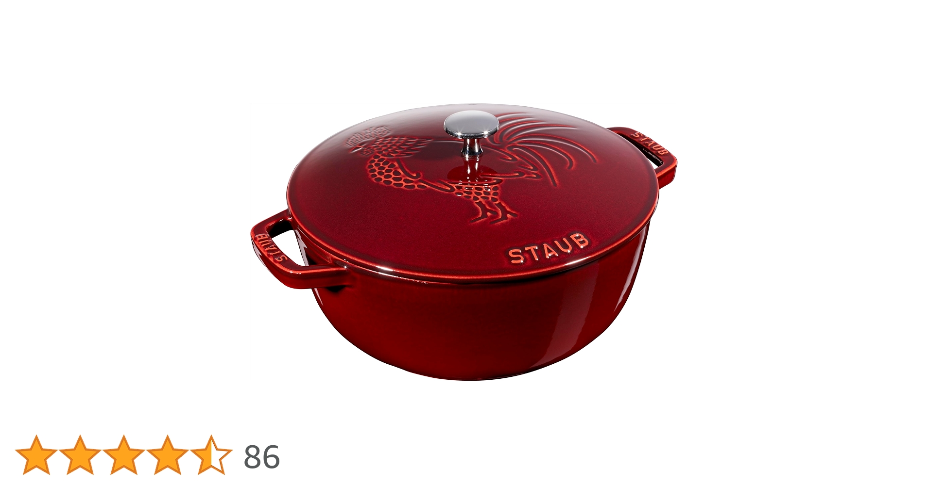 Staub ストウブ フレンチルースター ココット グレナディンレッド 24cm Amazon.co.jp: staub (ストウブ) ダッチオーブン・クッカー