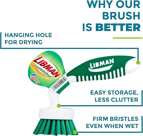 Miniatura 6 de Libman - Cepillo de cocina curvado paquete de 3
