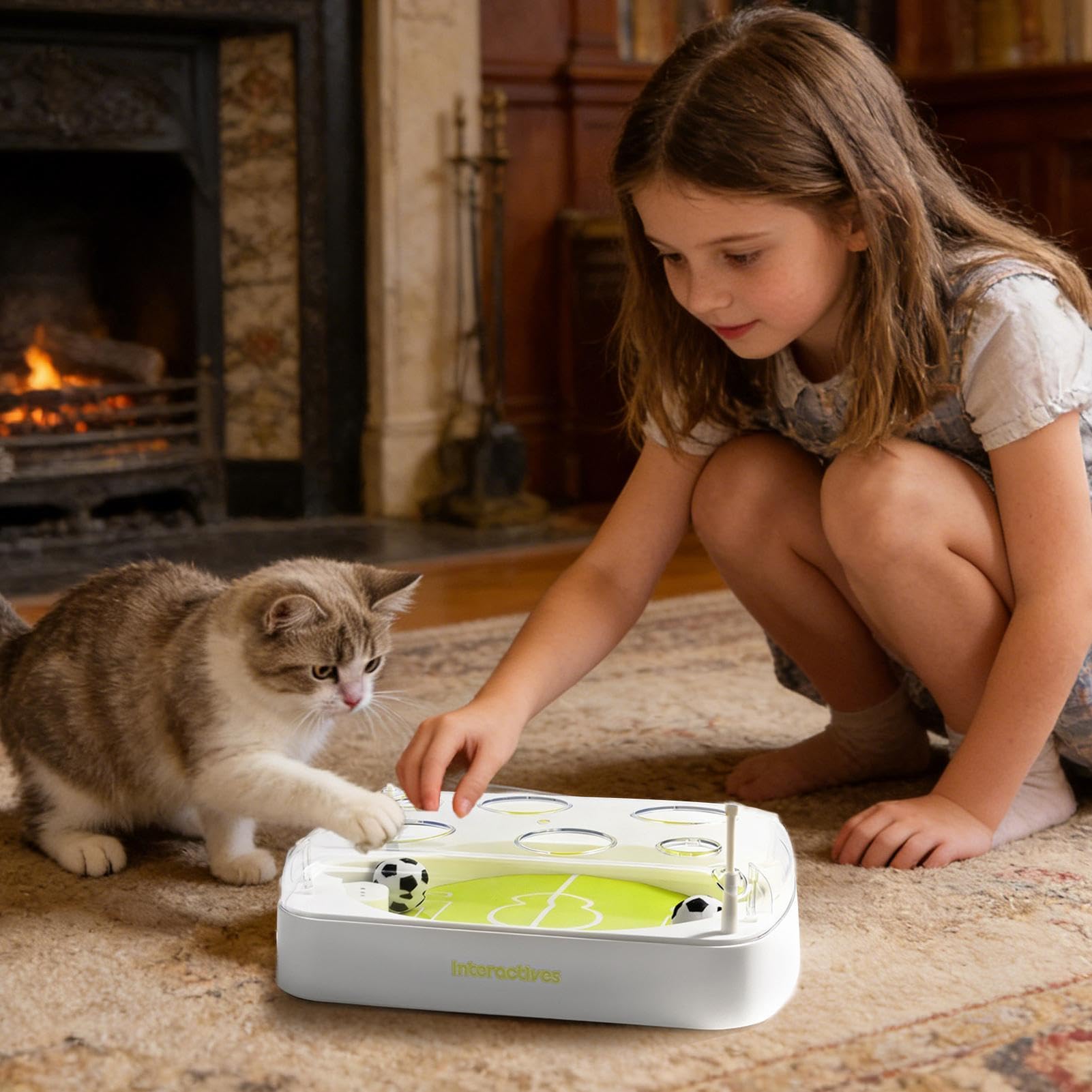 Palla Giocattolo per Gatti Giochi Interattivi per Gatti con Gatta a Tema | Giocattoli Calcio Gatto per Stimolazione Mentale per Addestramento, Stimolazione Mentale, Simulazione di Caccia, ,