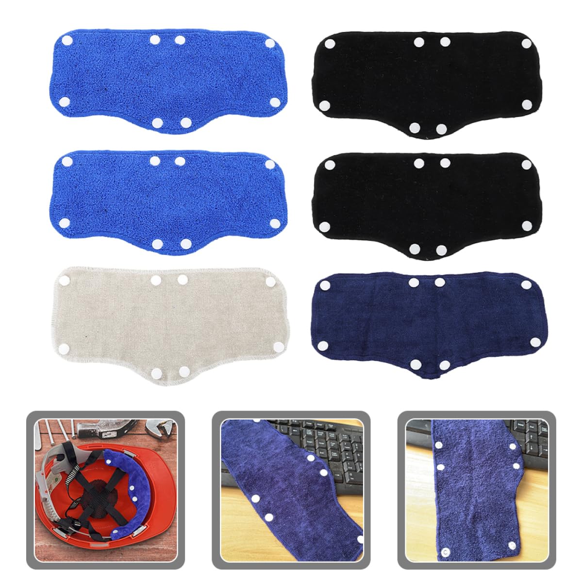 Amosfun 12 STK Schweißband Fahrradhelm Für Damen Fahrradhelme Für Damen Motorradhelm Unter Helmband Heißes Yoga-Handtuch Zubehör Für Schutzhelme Sport Stirnband Für Mädchen Schweißbänder