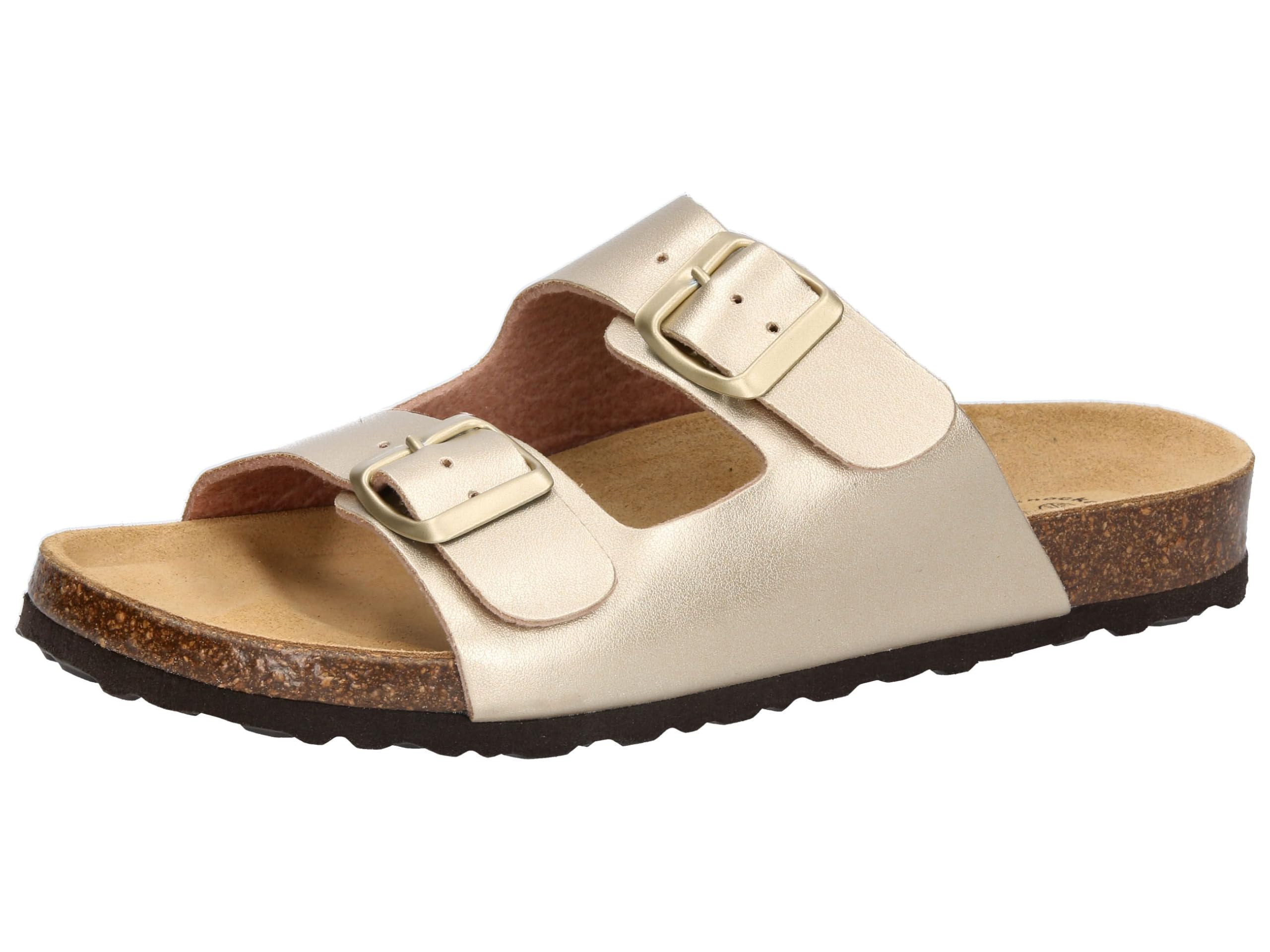 Lico Women's Bioline Platino Mules, Gold, 8.5 UK