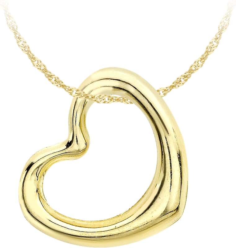Amazon.co.uk 9ct gold heart pendant