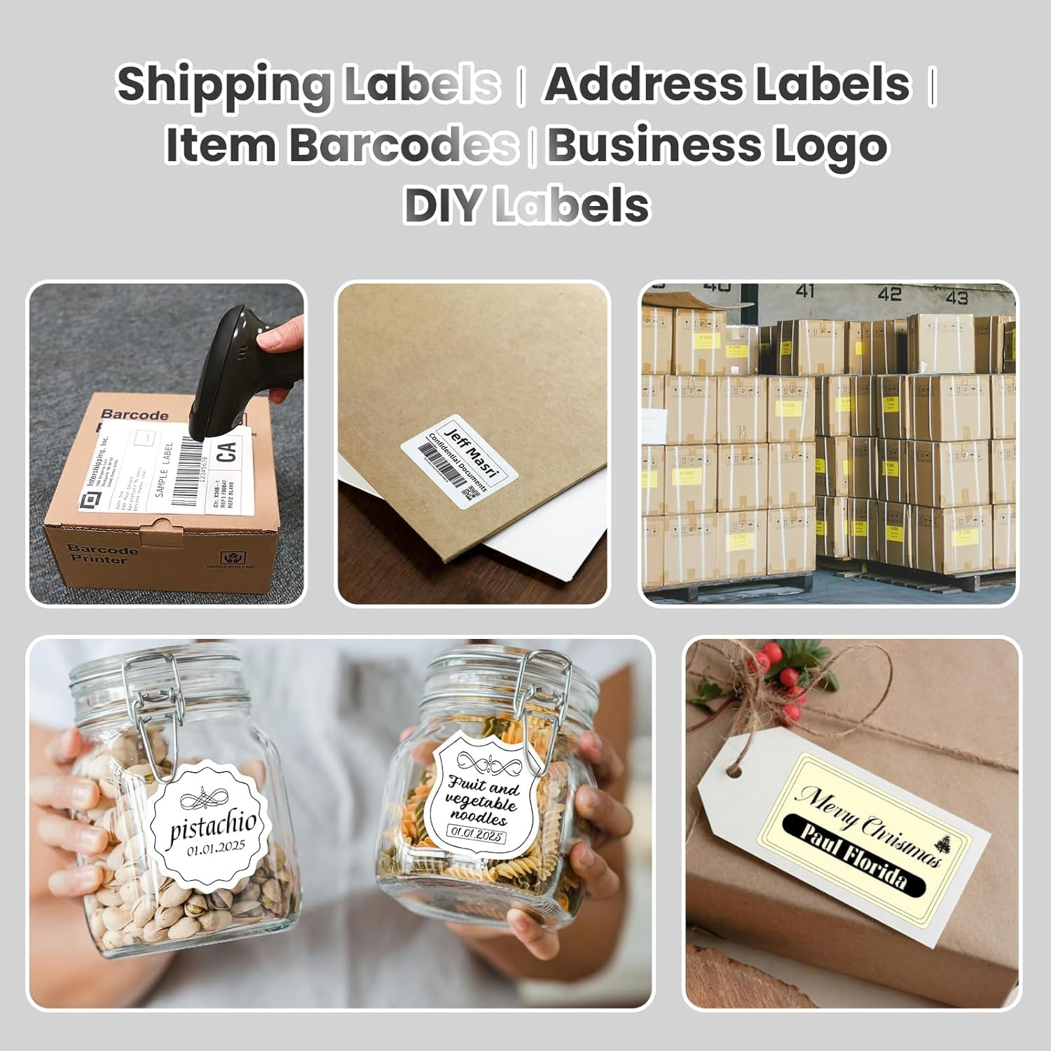vretti Etikettendrucker WiFi & USB [2025] - DHL Labeldrucker 4x6 mit XXL-Papierlager | 99,99% Scansicherheit, 3-fache Druckerkopflanglebigkeit, Kompatibel mit Amazon, Shopify, DHL, UPS, Ohne Toner