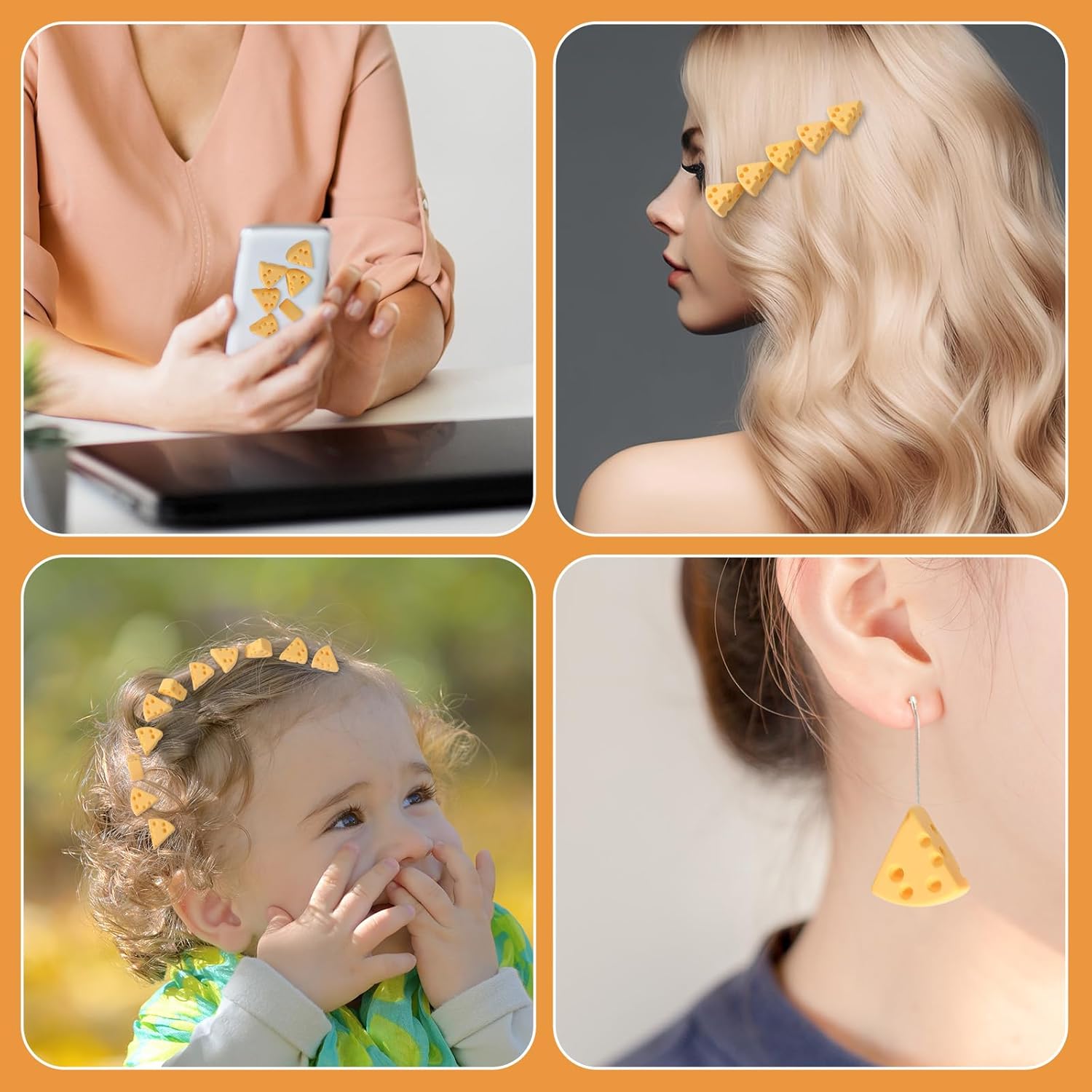 140Pcs Fake Cheese, Miniature Resin Play Food for Dollhouse Decor and Tiny Things to Hide