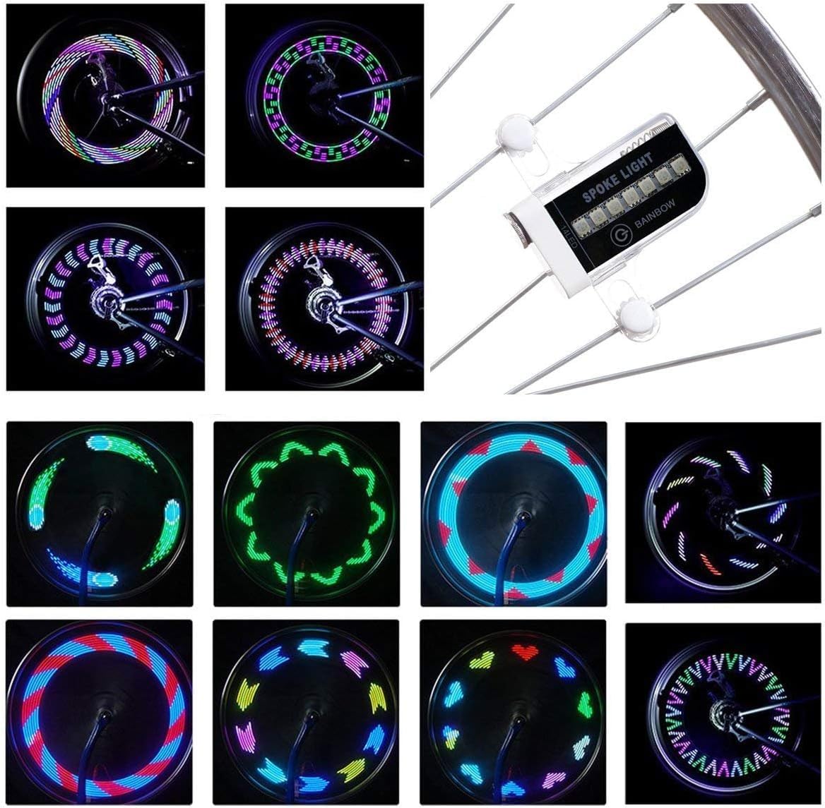 TCKW LED Bicycle Spoke Lights - Waterproof Cool Bicycle Wheel Light, Safety Tire Lights for Kids Adults, Very Bright, 30 Pattern (B0D11JZ7QC) Amazon Price History, Amazon Price Tracker