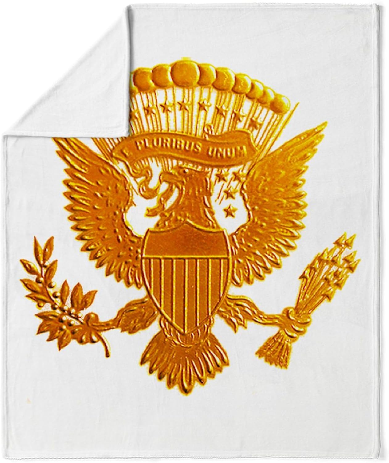 CafePress Vintage Gold Presidential Seal Throw Blanket Super Soft Fleece Plush Throw Blanket, 60"x50"