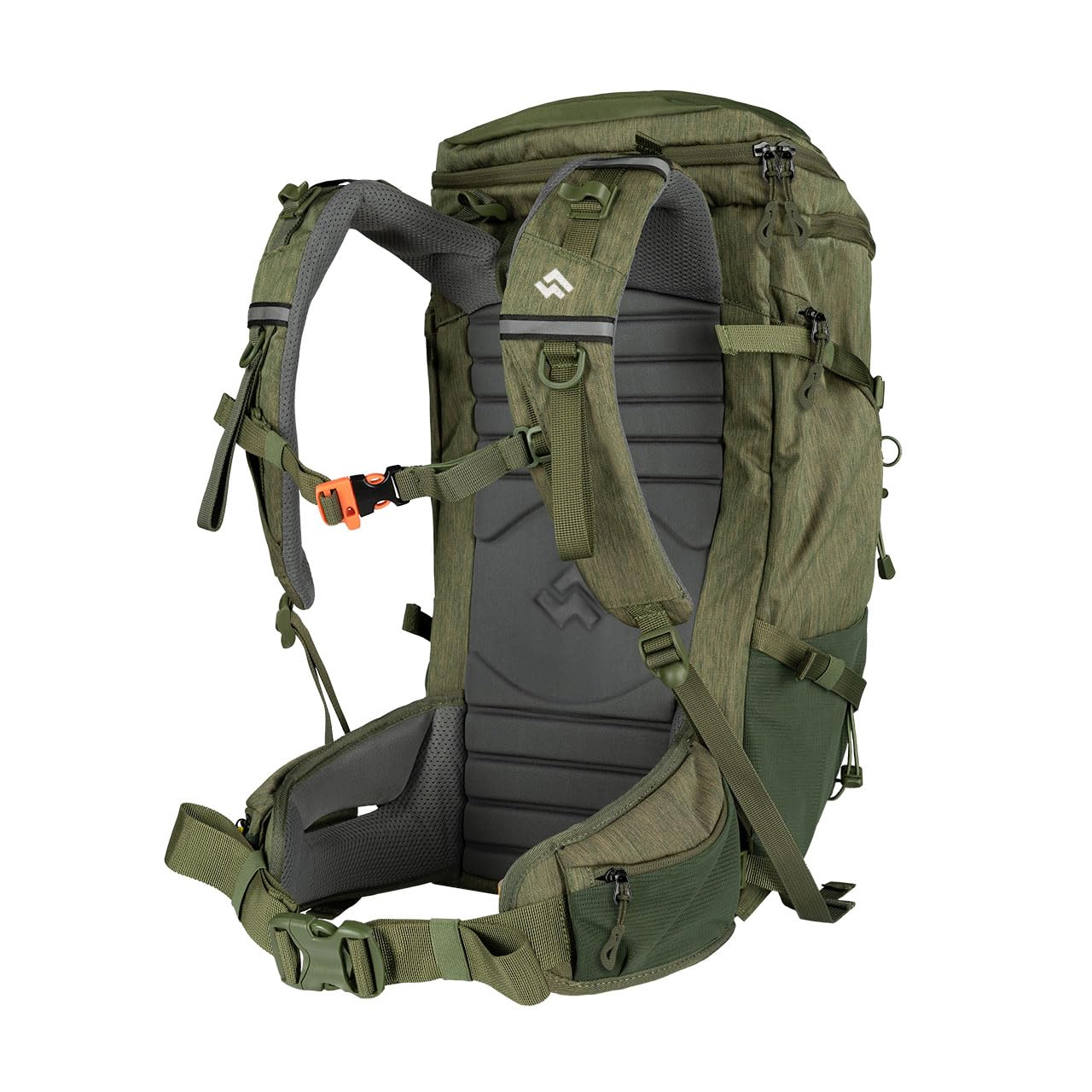 Alpinus - Plecak turystyczny Otway 40 L, plecak sportowy i outdoorowy, trekkingowy o solidnych, wodoodpornych właściwościach, ergonomicznie uformowany - oliwkowy
