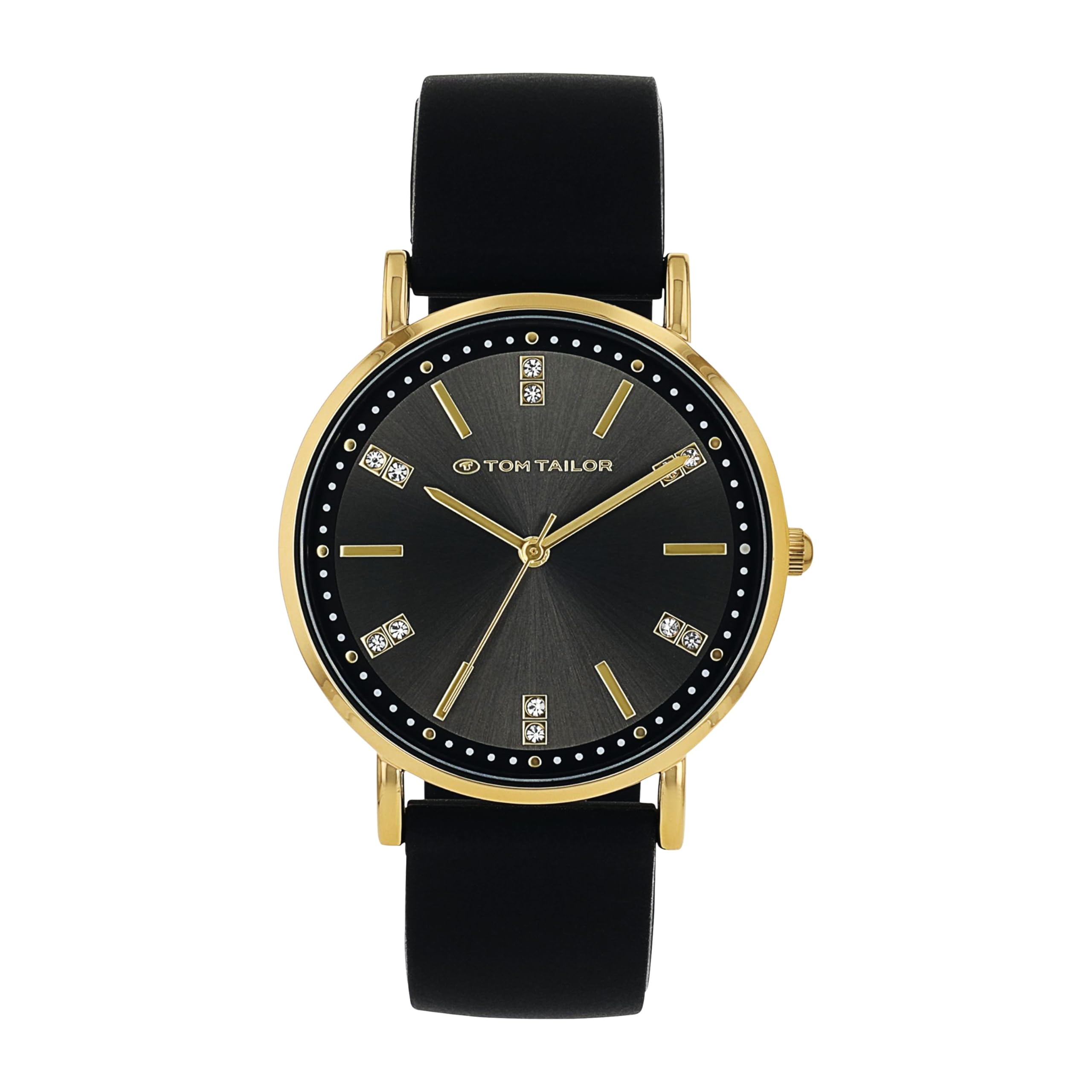 TOM TAILOR - Damen Quarz Armbanduhr - Alloy Gehäuse - Silikon Armband - Wasserdicht 3 Bar - mit Kristall
