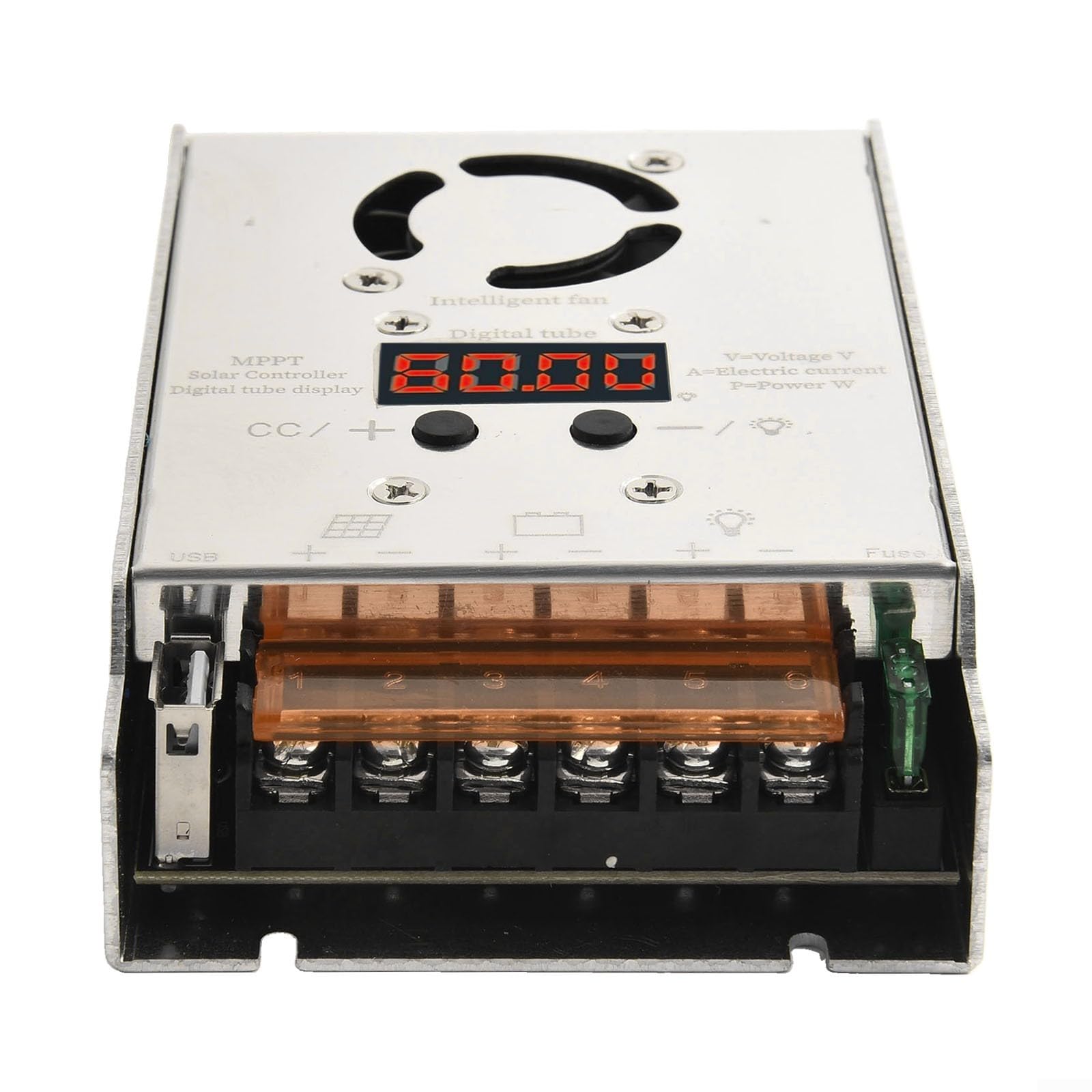 Regolatore solare MPPT da 600 W, 18-80 V, ingresso 12 V/24 V