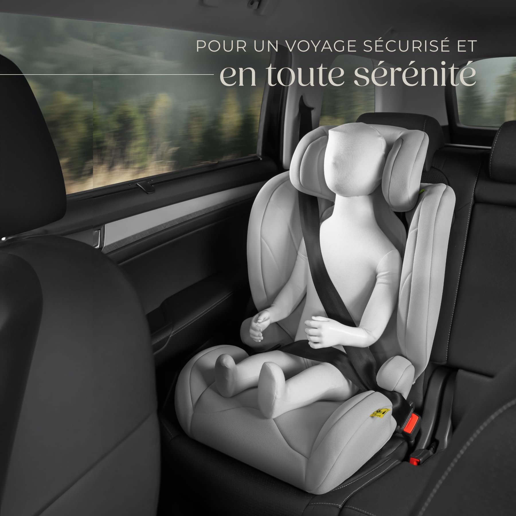 Tectake Siège Auto Bébé Isofix Groupe 2 3 15-36 kg 100-150 cm