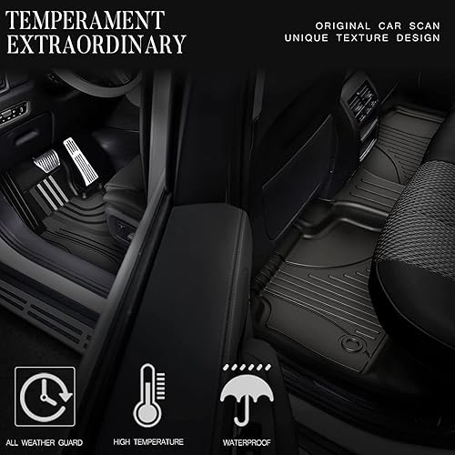 Miniatura 7 de AOMSAZTO Alfombrillas para Subaru Forester 2014-2018, resistentes de elastómero termoplástico para todo tipo de clima, juego completo de