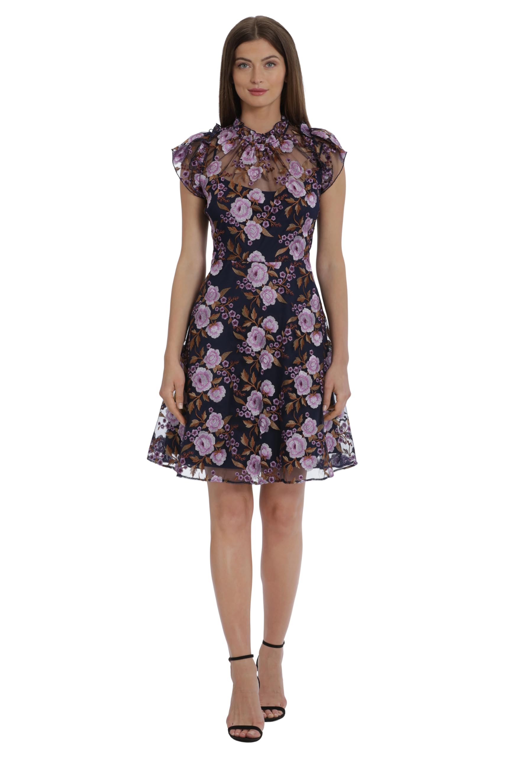 Maggy London Women's Maggy London Women's Dresses Illusion Dress Occasion Event Party Holiday Cocktail Guest of Wedding