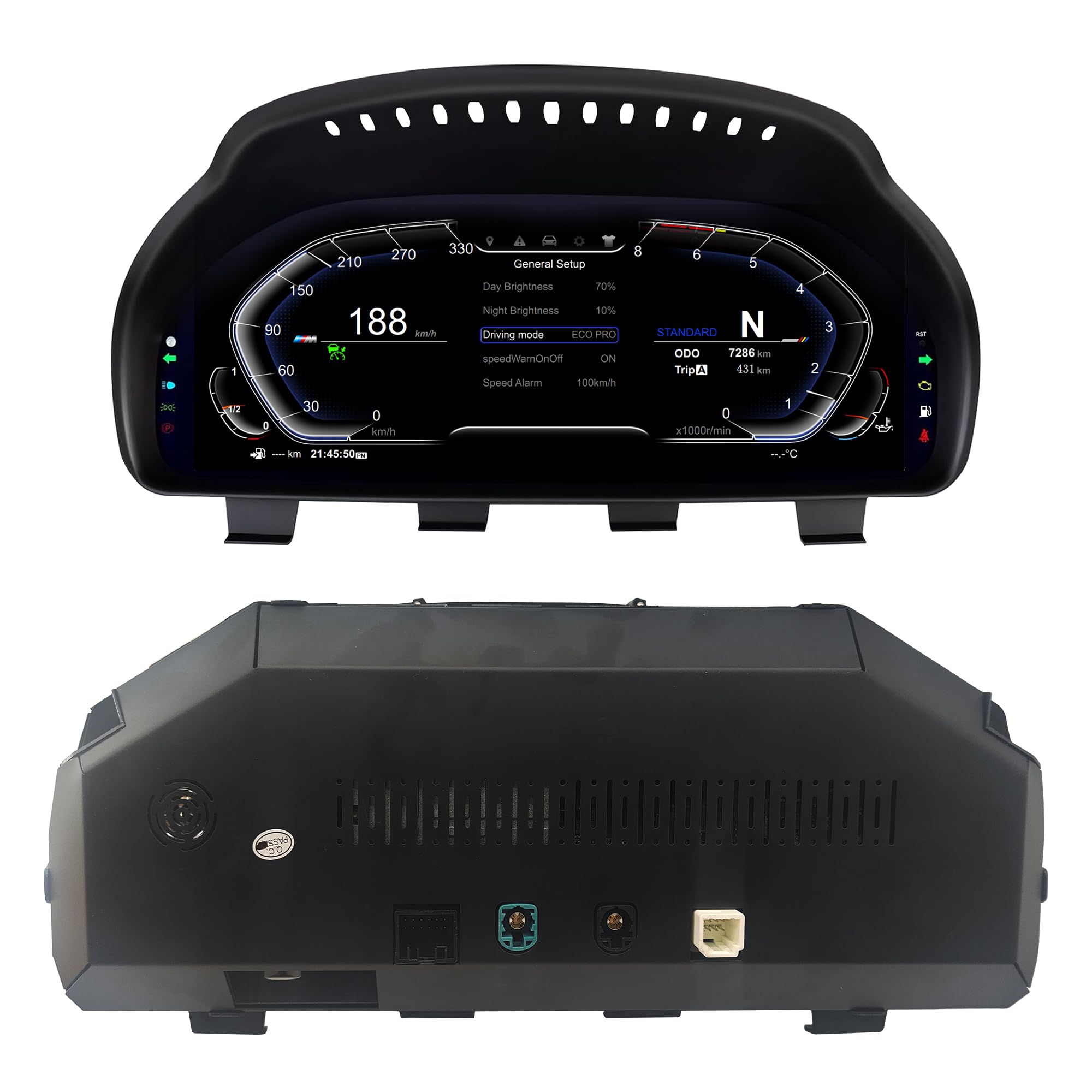 12.3'' Digitales Kombiinstrument für BMW 5/6/7/X3/X4/X5/X6 F01 F07 F10 F15 F16 F18 F25 F26 Tachometer Armaturenbrett