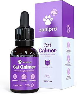 Tropfen Katze Beruhigung, Beruhigungsmittel für katzen, Beruhigung Katze, Baldrian Katze - Anti Stress für Katzen, 100 % Natürlich, 30 ml product image