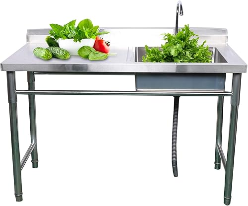 Fregadero de restaurante comercial fregadero de cocina independiente de acero inoxidable fregaderos de cocina con colador fregadero de cocina Fregadero de restaurante comercial fregadero de cocina independiente de acero inoxidable fregaderos de cocina con colador fregadero de cocina