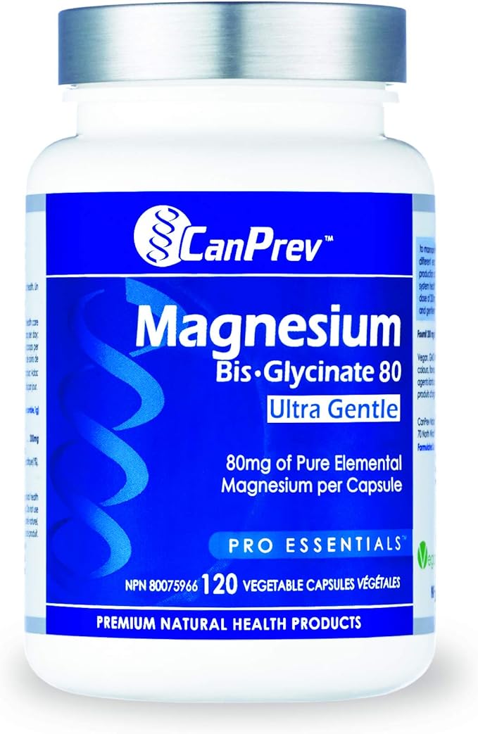 CanPrev Magnesium BisGlycinate 80 Ultra Gentle Vegi