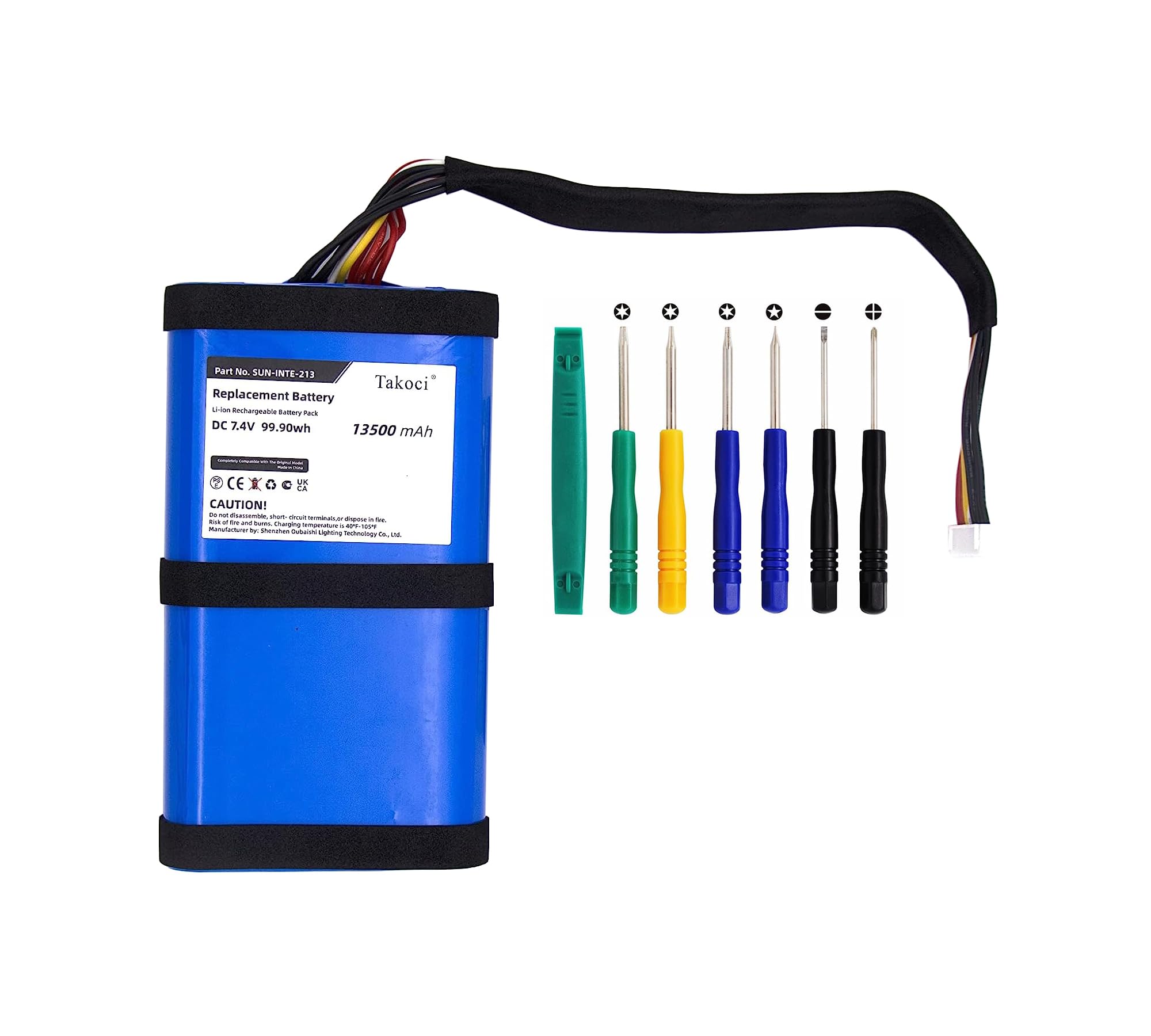 Replacement Battery for JBL Boombox 2 Wireless Bluetooth Speaker fits Part Number SUN-INTE-213 SUN-INTE-268 7.4V 13500mAh