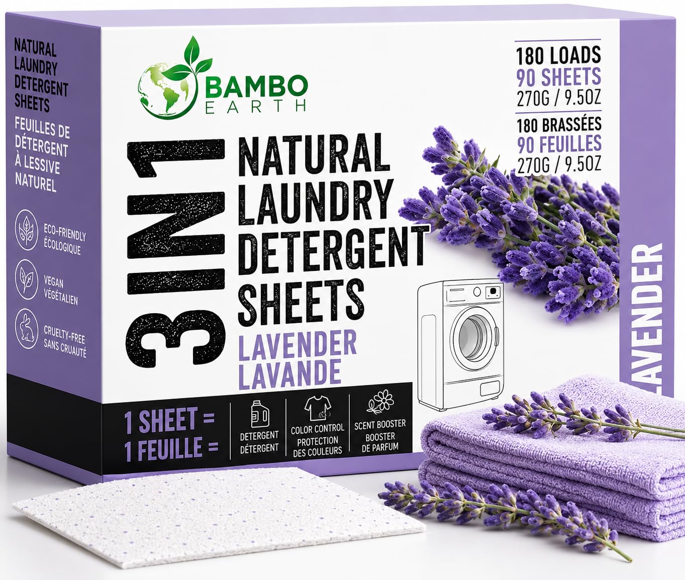 Amazon.com: 180 Loads Natural Laundry Detergent Sheets - All