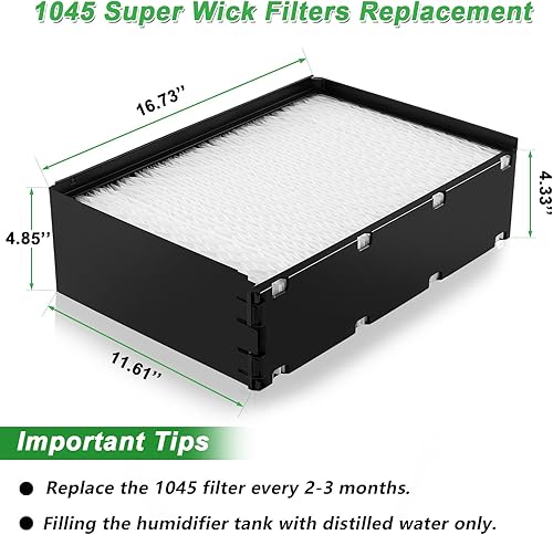 Miniatura 7 de 1045 Super Wick - Filtro humidificador de repuesto compatible con 1045 Air-care Essick Humidificador modelo