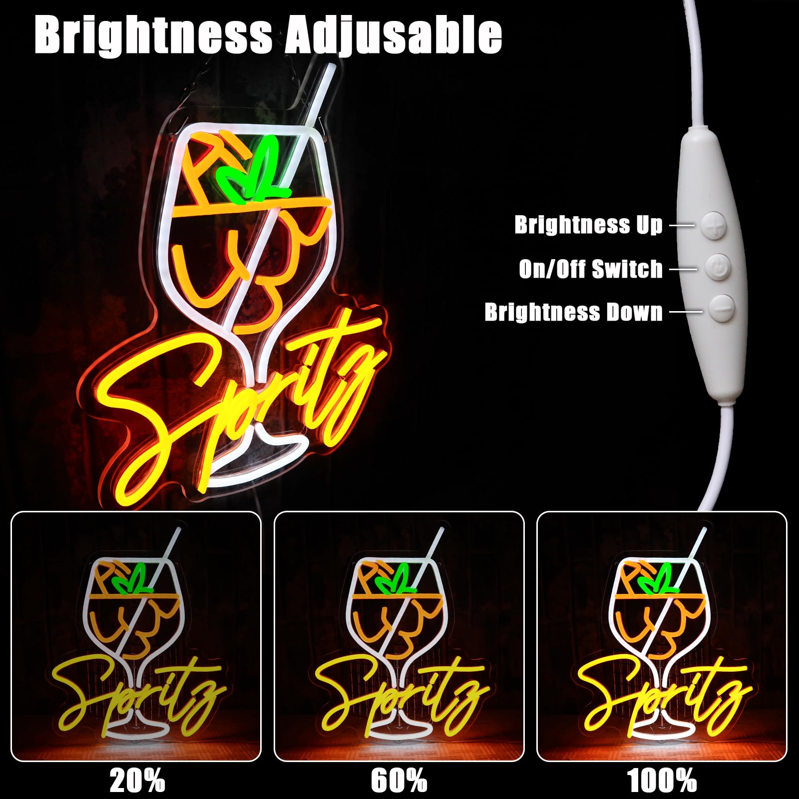 Cocktails Neon Schild Trinken Led Neon Schild Wand Bar Neon Sign Drink Led Schild für Bier Bar Cafe Store Party Getränkeladen Pub Club Dekor Store Business Man Cave Spielzimmer