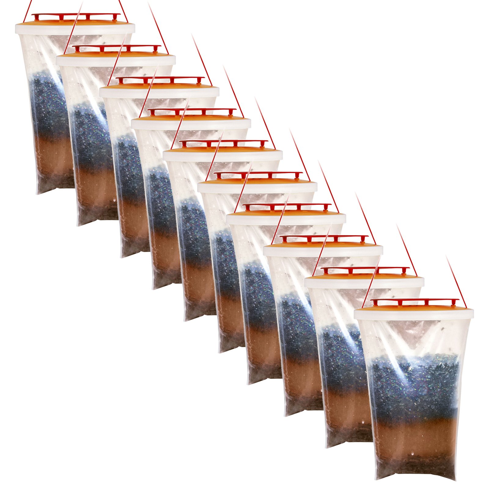 Red Top Genuine Fly Trap (10 Traps)