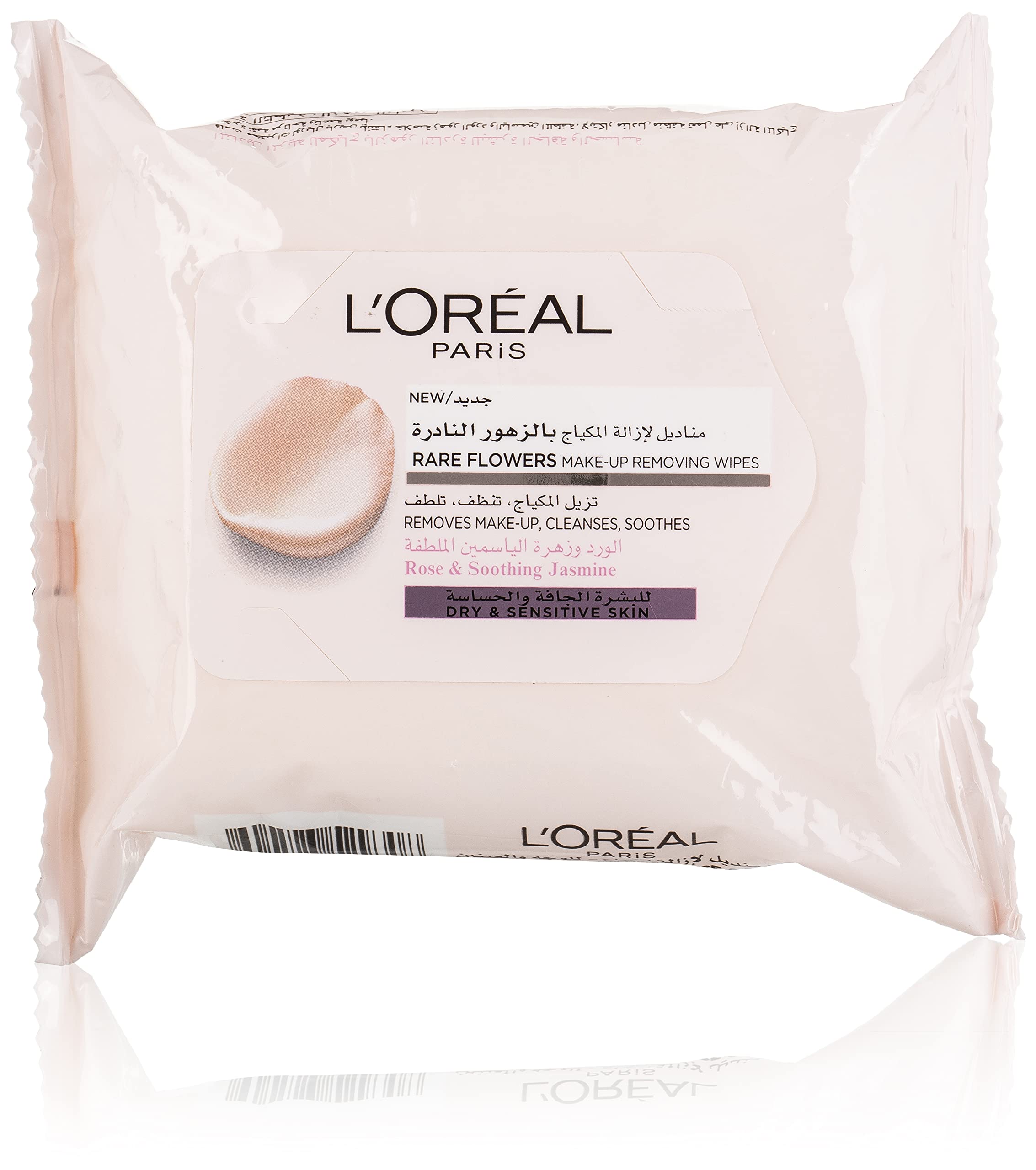 L'Oreal Paris Rare Flowers Wipes- Dry And Sensitive Skin X25