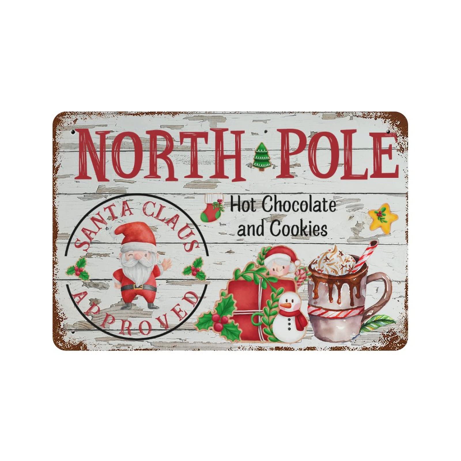Plaque en métal de Noël pour remplacer les décorations jetables