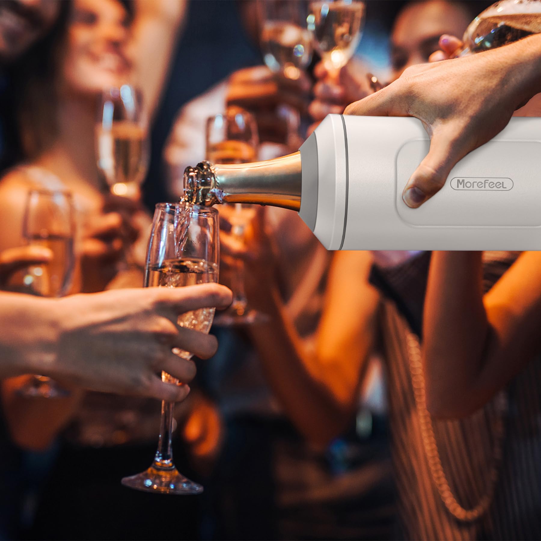 Weinkühler für Flaschen, ideales Geschenk für Weinliebhaber, Edelstahl, tragbarer Champagner-Kühler-Eimer, doppelwandig, vakuumisoliert, für die meisten 750-ml-Flaschen mit langlebiger