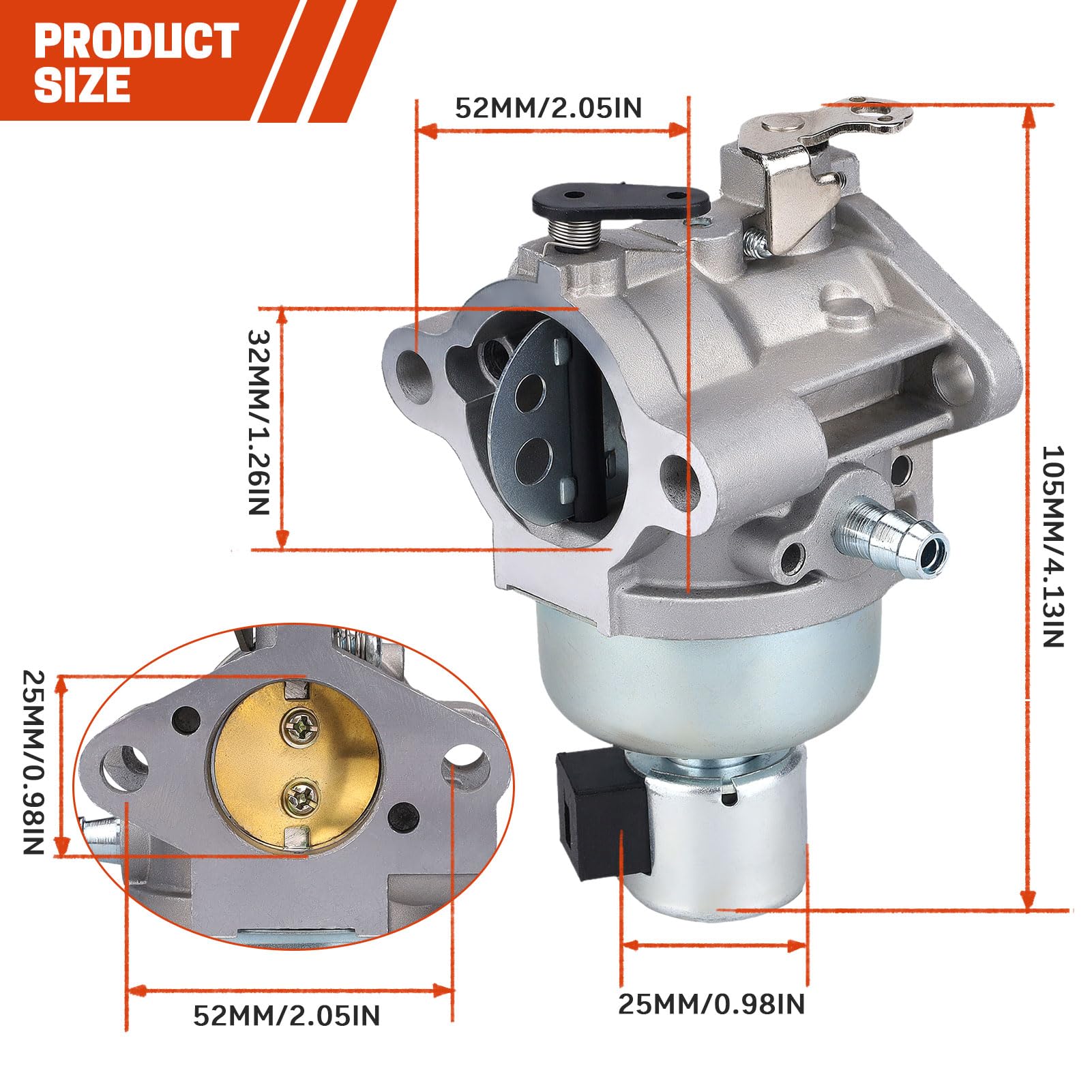 Kompatibel mit 20 853 33-S SV620 Vergaser für Kohler Courage SV590 SV530S SV610 SV471 SV480 SV601 SV620 16 PS 17 PS 21 PS 22 PS Motor ersetzt 20 853 16-S 20 853 14-S