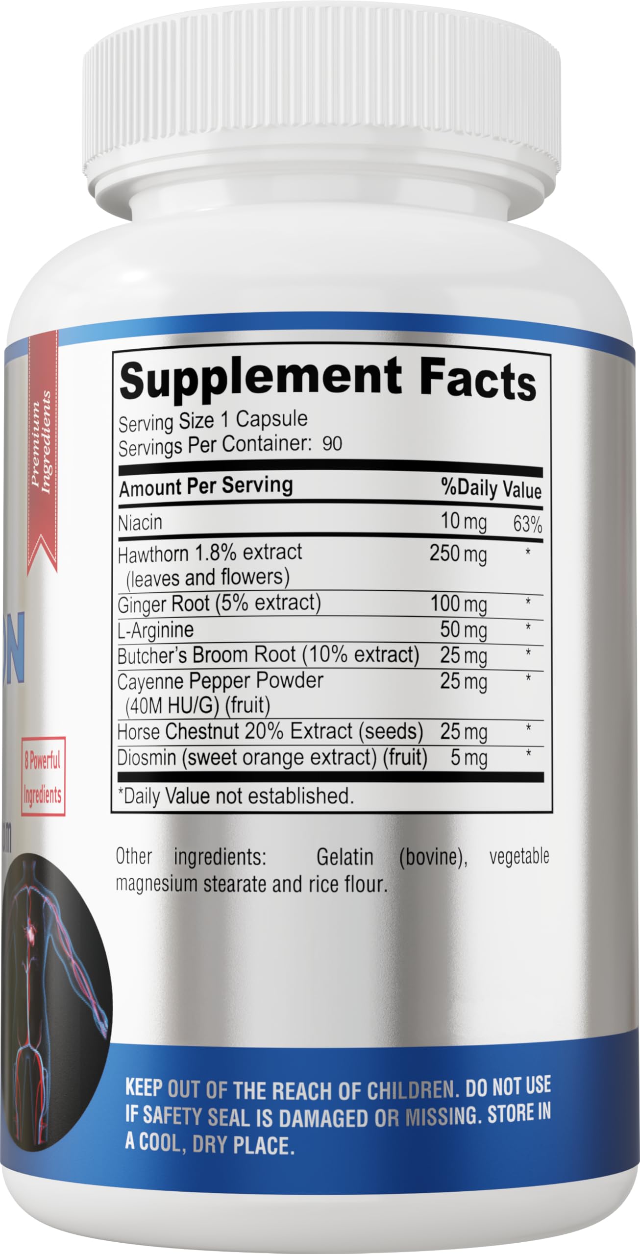 YUMMYVITE Blood Circulation Supplement, 90 Capsules — Amazon image 4