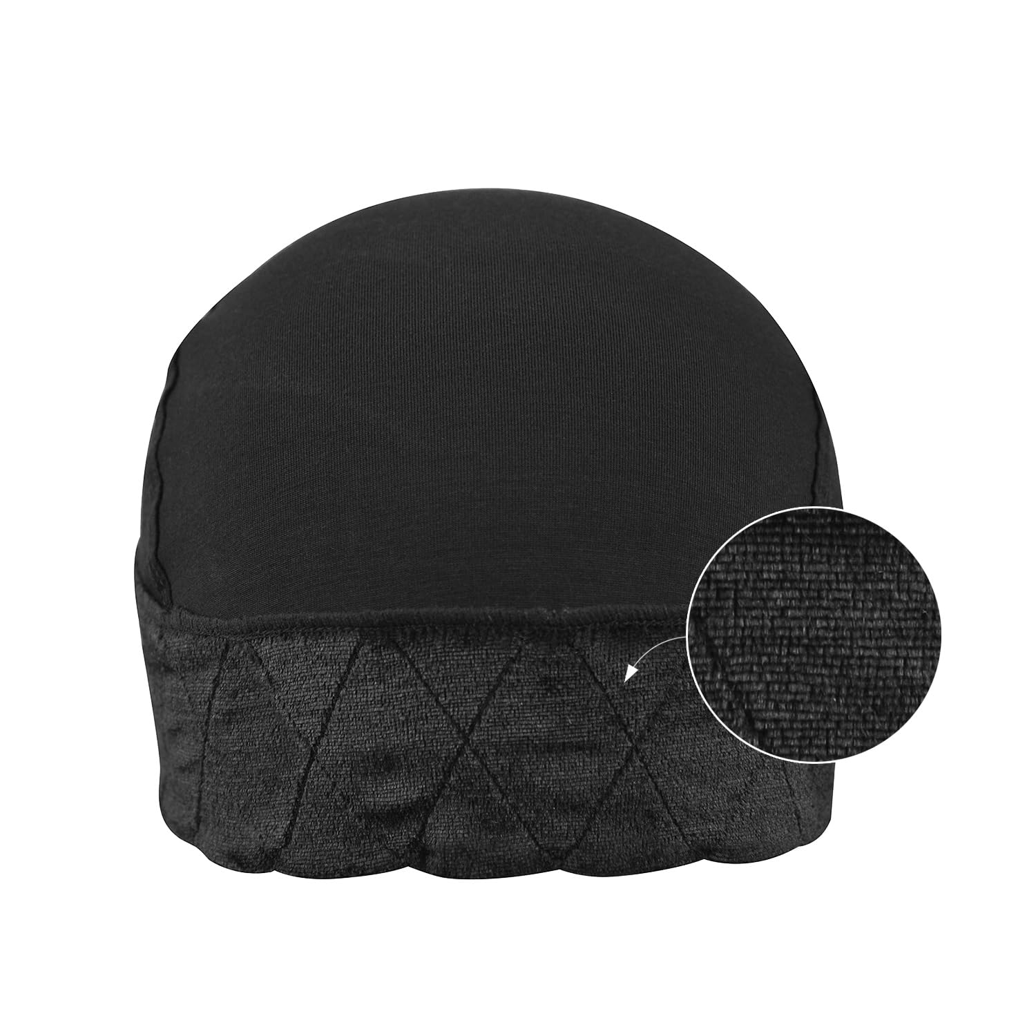 Wig Grip Cap for Women - 2-in-1 Adjustable Comfortable Bands With Cap for Lace Front Wig (Black), Cap--Black - Image 2