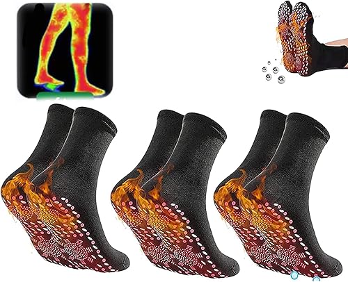 Wangjiahua AFIZ - Calcetines de salud adelgazantes de turmalina calcetines moldeadores de acupresión de turmalina calcetines de salud adelgazantes