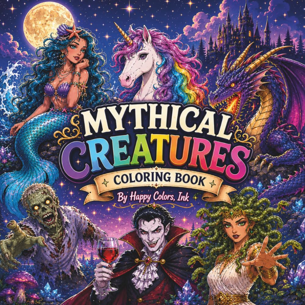 Mythical Creature Coloring Book