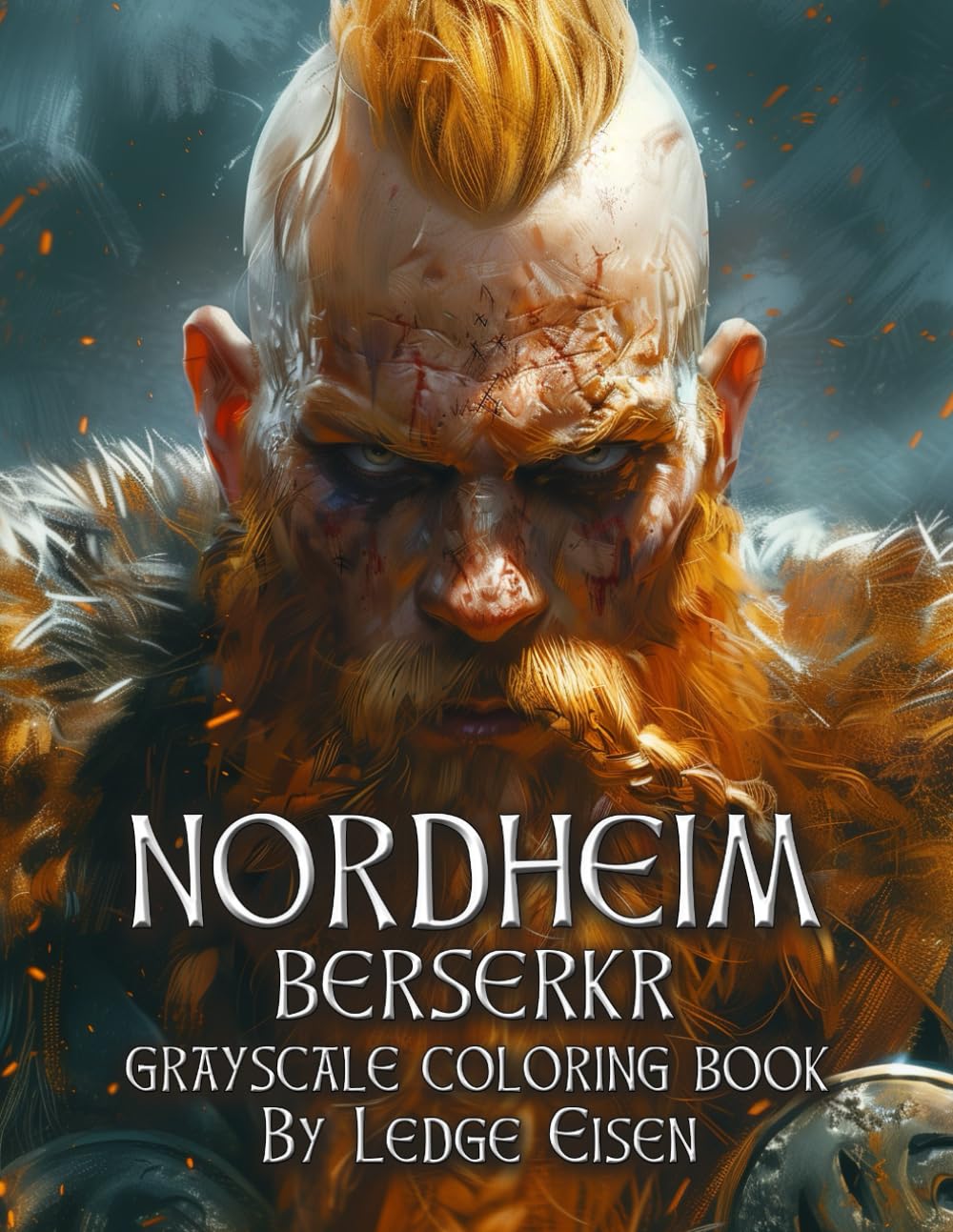 Nordheim Berserkr Grayscale Coloring Book (Nordheim Viking Fantasy)