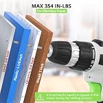 21V Cordless Drill Set, Power Drills Kit with 2.0A Battery and Charger, Electric Driver/Drill Bits, Max Torque 40Nm, 3/8-Inch Keyless Chuck, Variable Speed, with LED Light