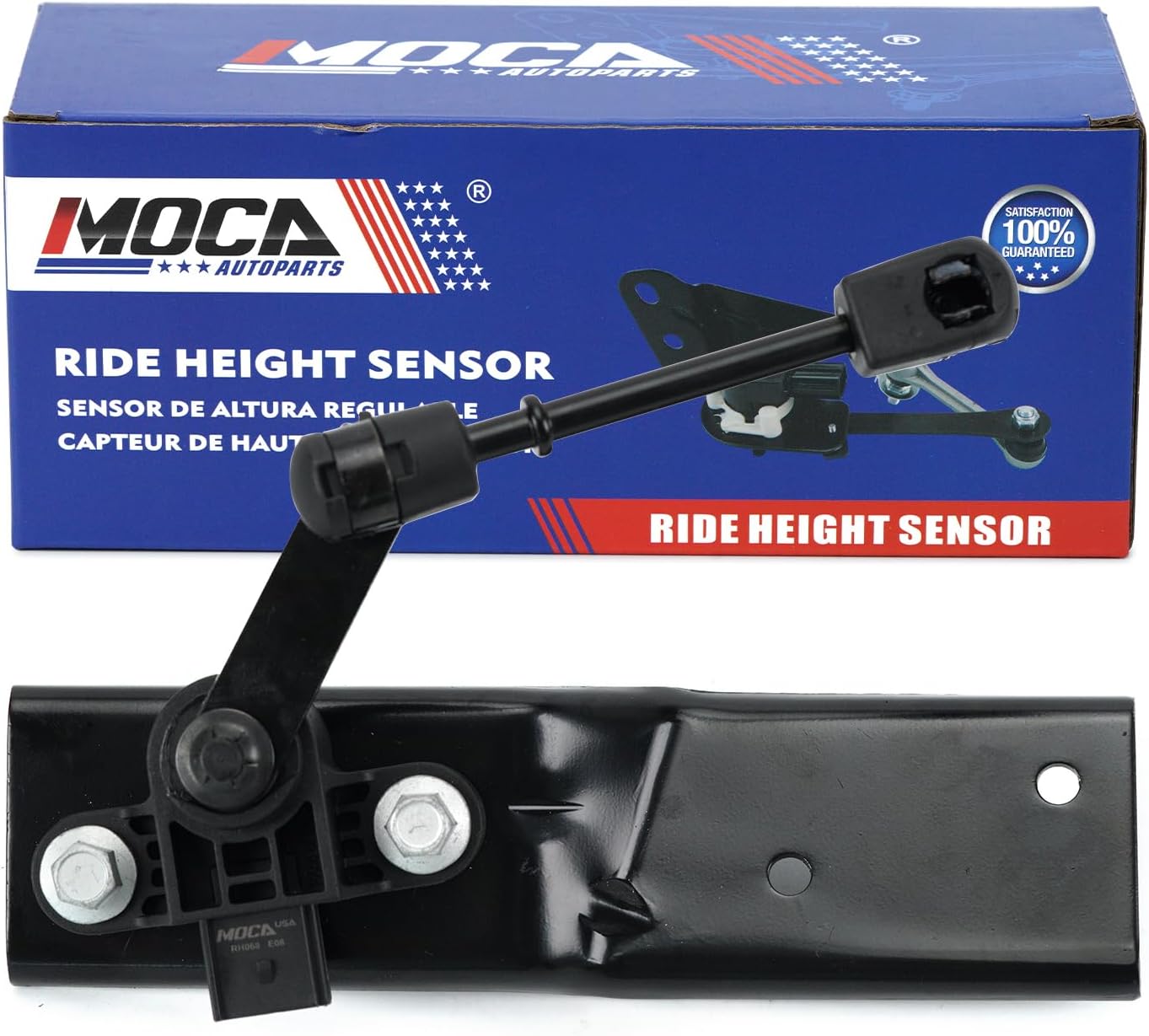 MOCA Ride Level Height Sensor Rear Right Compatible with 2007-2014 for Lincoln Navigator 5.4L, 2007-2014 for Ford Expedition 5.4L Rear Passenger Side Ride Leveling Height Sensor