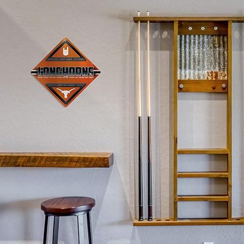 Miniatura 205 de Rico Industries NCAA - Letrero de metal estándar de 16.5 x 16.5 pulgadas, decoración del hogar, dormitorio, oficina, cueva de hombre