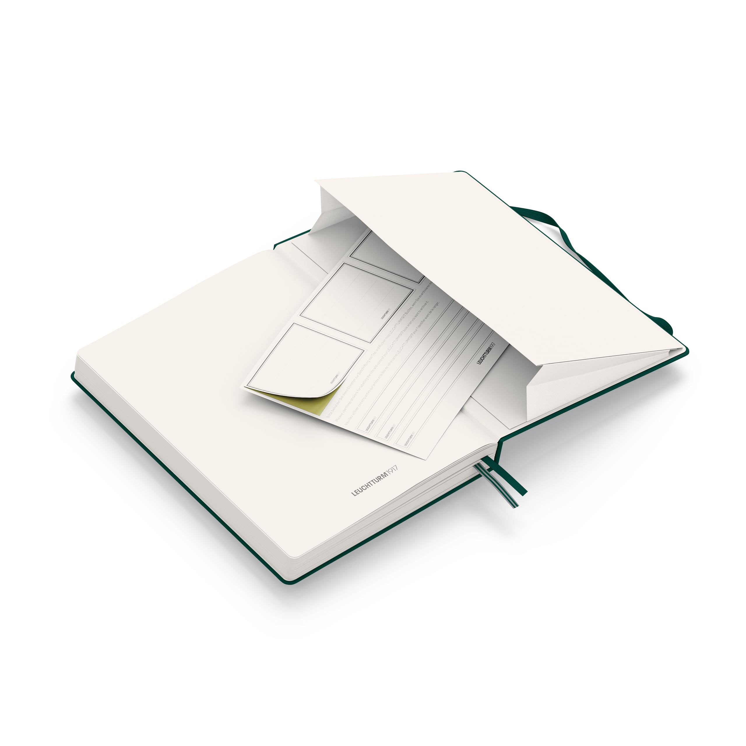 LEUCHTTURM1917 Taccuini Medium A5 Copertina rigida 251 pagine numerate Forest Green Righe