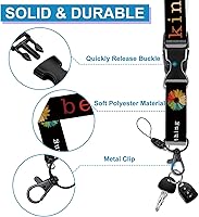 Vista 6 de Soporte para tarjeta de identificación con cordón, soporte positivo para tarjetas de identificación con carrete, retráctil, desmontable, tarjeta