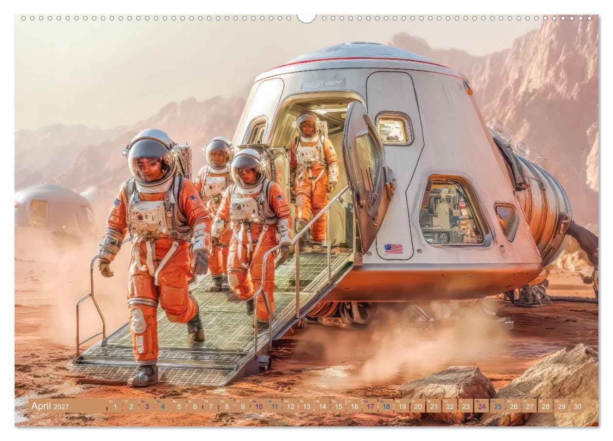 Science Fiction Reise - Ein visuelles Abenteuer (hochwertiger Premium Wandkalender 2027 DIN A2 quer), Kunstdruck in Hochglanz: Science Fiction Visionen (CALVENDO Technologie)