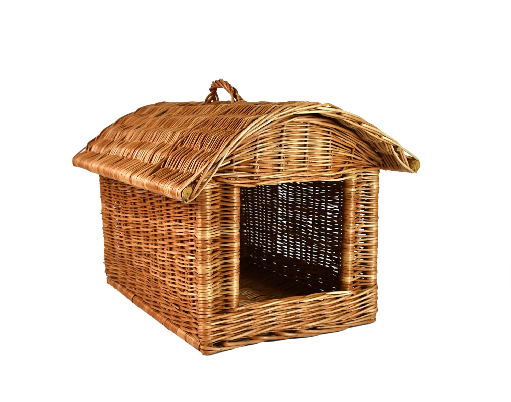 Katzentransportbox Katzen Korbhöhle Katzenhöhle Katzenkorb Hundekorb aus Weide geflochten K5-584