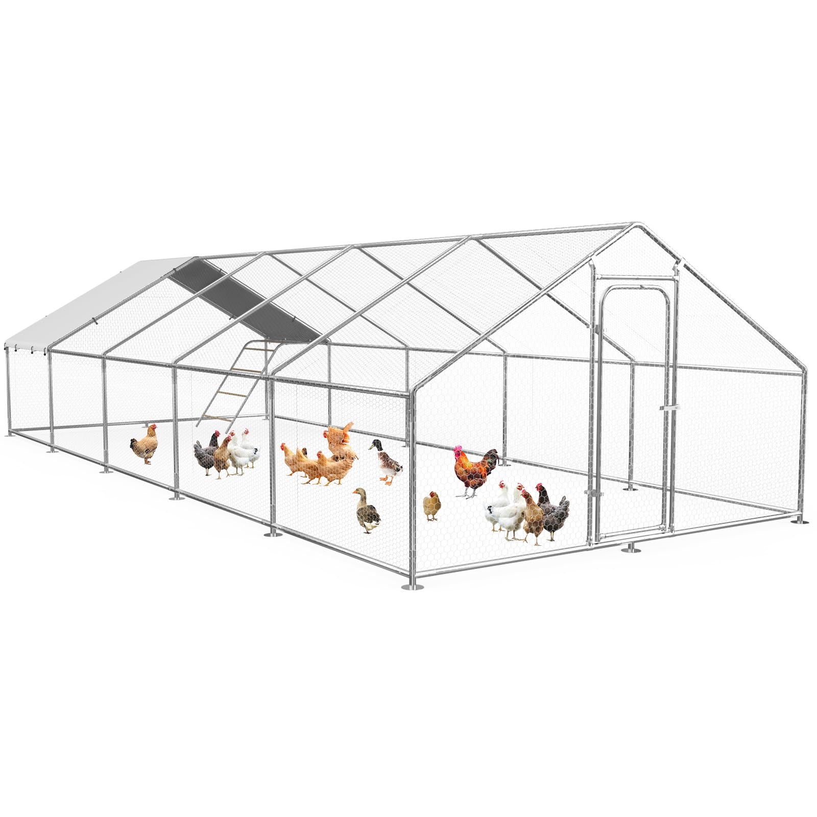IronovaPets Metal Chicken Coop