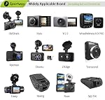 Sportway S70 Dash Cam Mount, Mirror Dash Camera Mount Holder, with 6pcs Joints, for Rove APEMAN CHORTAU Roav Nexar iiwey YI Z-Edge Old Shark KDLINKS Crosstour Falcon Zero... Most Car Cameras