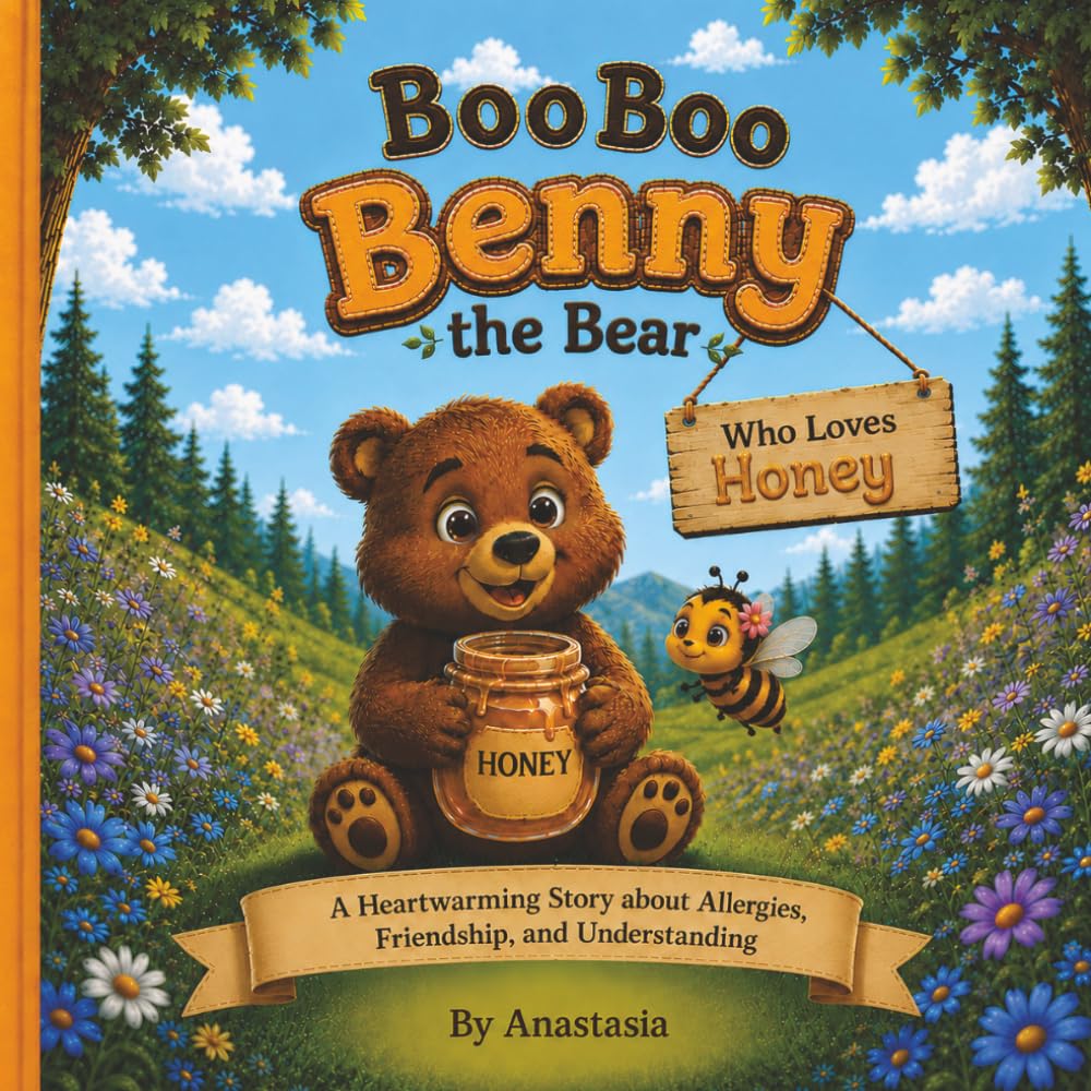 Boo Boo Benny Loves Honey: Benny the bear loves honey and becomes friends with a bee who stings him