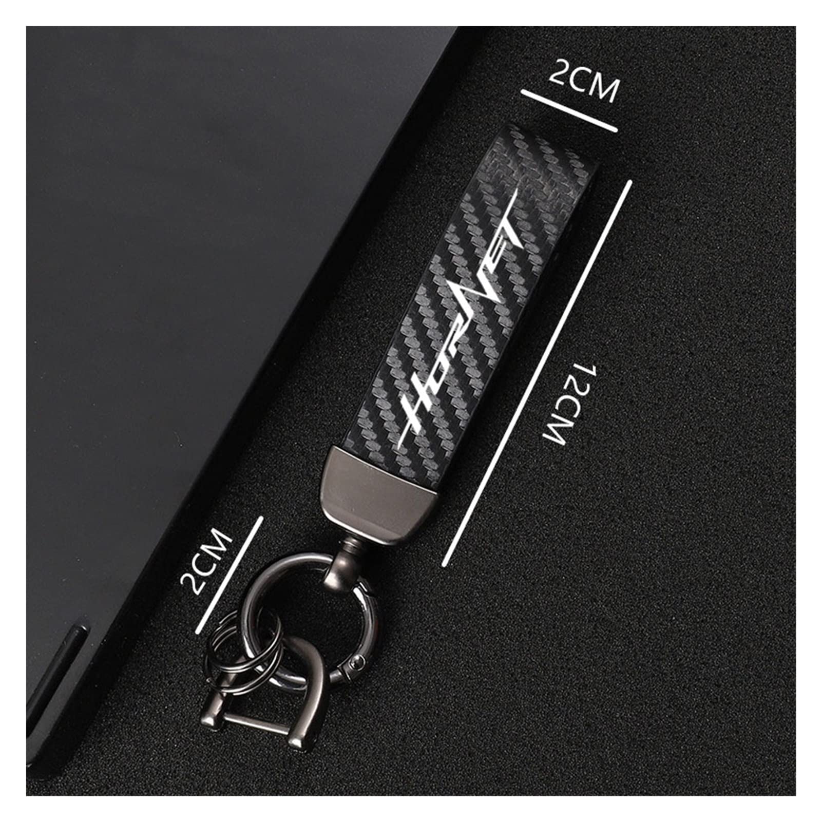 Porte-clés Moto En Alliage Et Fibre De Carbone - Logo Personnalisé, Double Verrouillage - Cadeau Idéal Pour Passionnés De Honda Hornet, CB600F, CB500F, Etc.