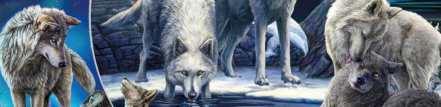 Ceaco - Lisa Parker - Wild - Wild Wolves Collage - 1000 Piece Jigsaw Puzzle